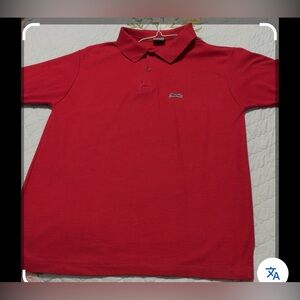 Vintage LeTigre Men’s Cranberry Polo Shirt Size Large